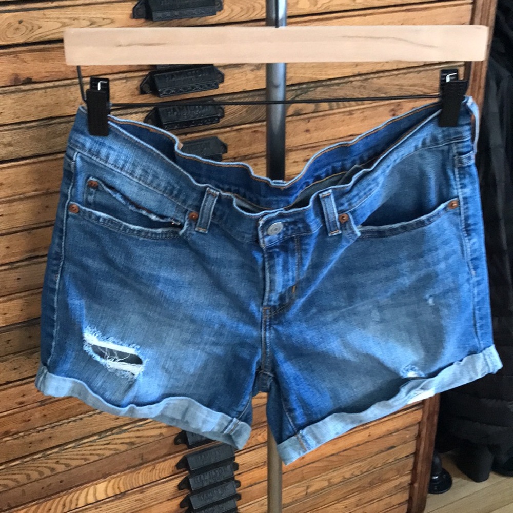 Levi’s Distressed Denim Shorts